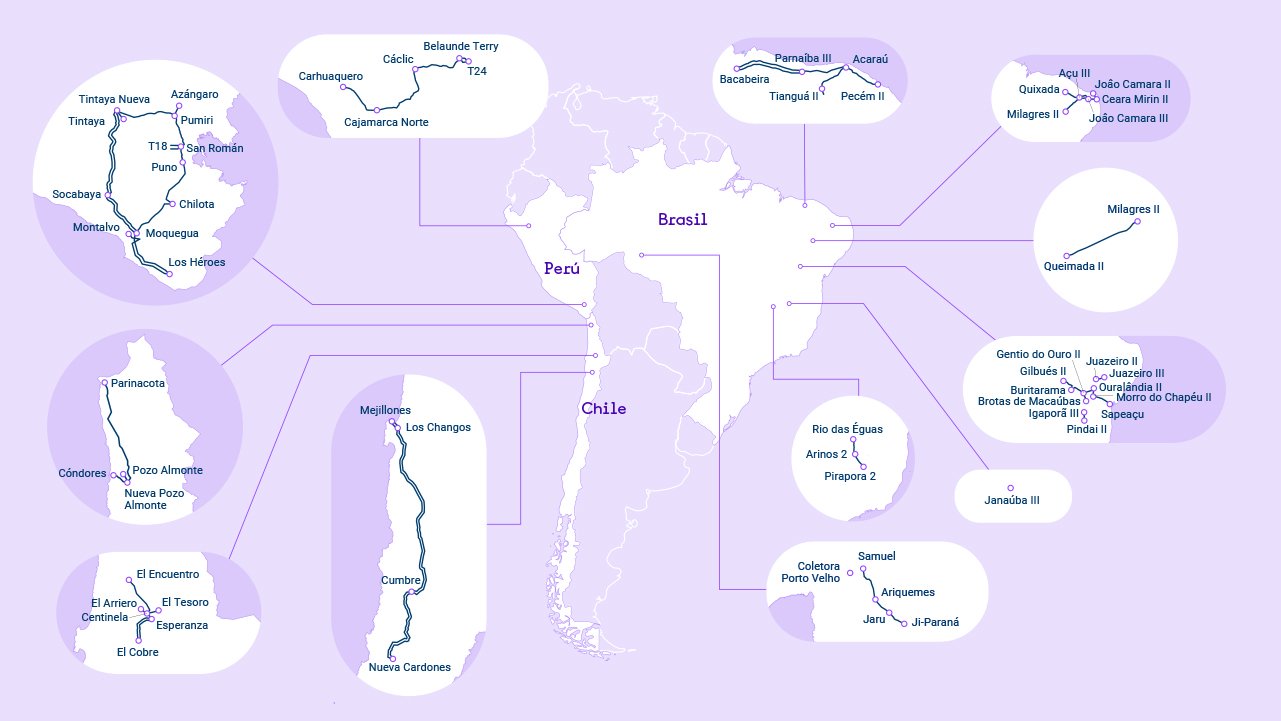 Mapa Red Eléctrica Internacional