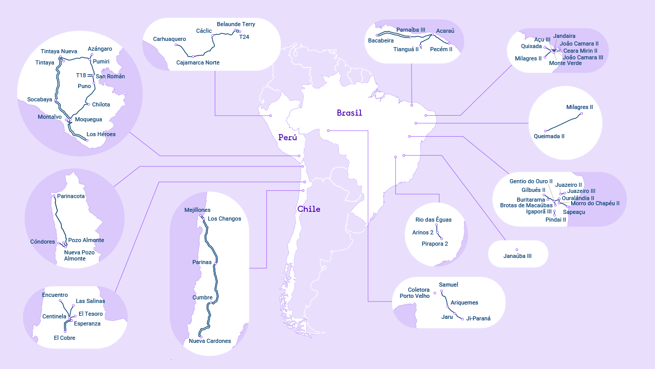 Mapa Red Eléctrica Internacional